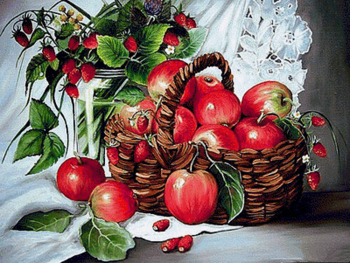 Натюрморт - вышивка крестом - предпросмотр