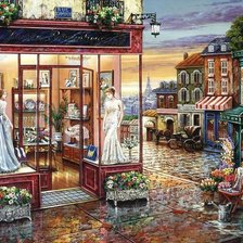 Схема вышивки «пейзаж»