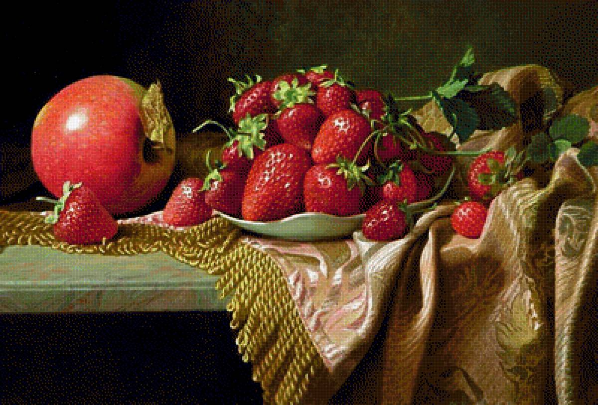 Натюрморт - вышивка крестом - предпросмотр