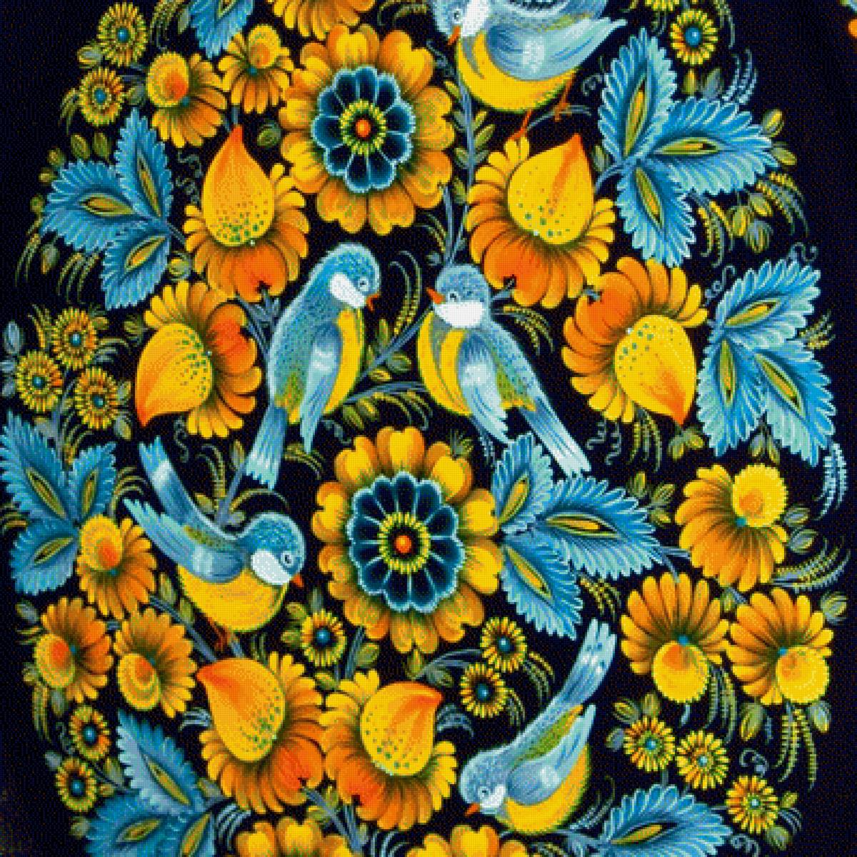 птичьи узоры - птицы - предпросмотр