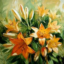 Схема вышивки «лилии2»