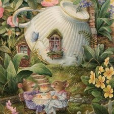 Схема вышивки «Чаювання»