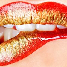 Схема вышивки «губы»