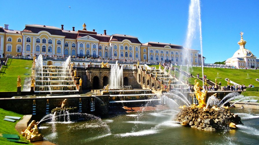 Петергоф - фонтаны, дворец - оригинал
