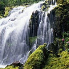 Схема вышивки «водопад»