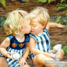 Схема вышивки «дети»