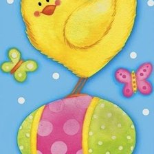 Схема вышивки «великденско пиле»