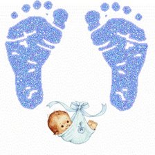 Оригинал схемы вышивки «на рождение малыша» (№1457311)