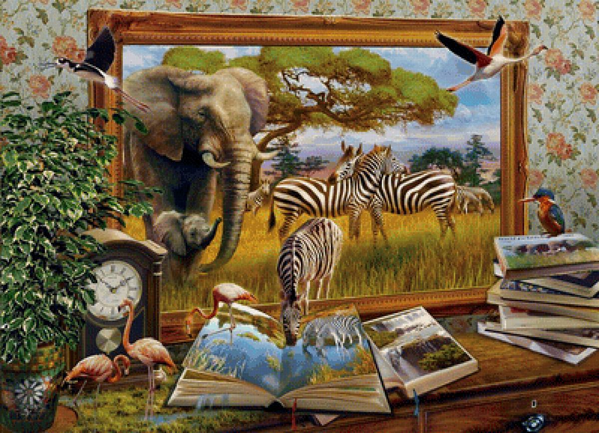 Мир животных - животное, арт, мир - предпросмотр