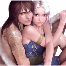 Схема вышивки «АНИМЭ»