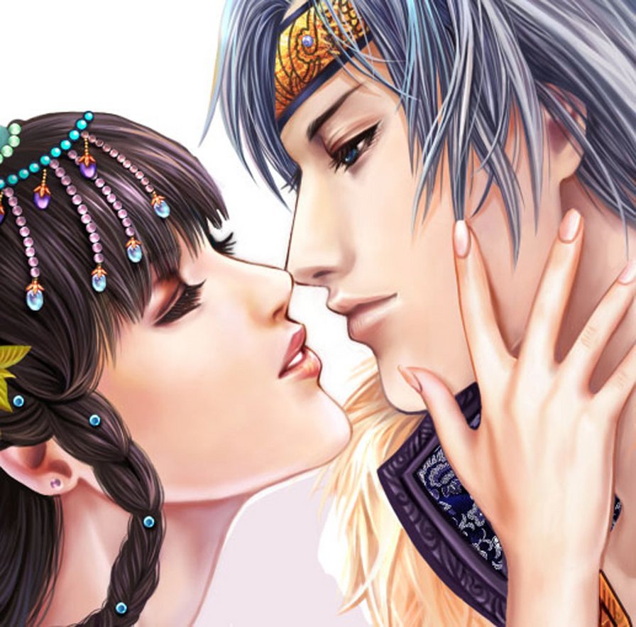 Пара - любовь, пара, фентази, аниме, арт, восток - оригинал