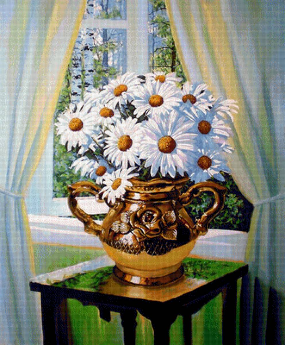 цветы, букет - ромашки, цветы, букет - предпросмотр