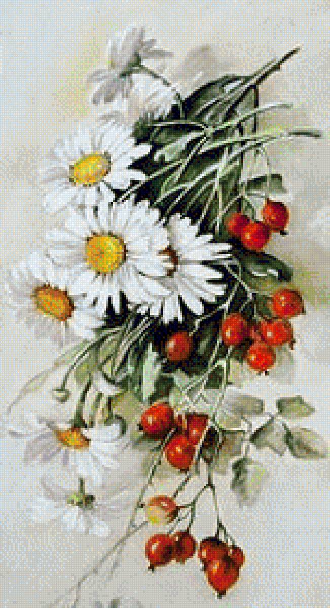 Букет - вышивка крестом - предпросмотр
