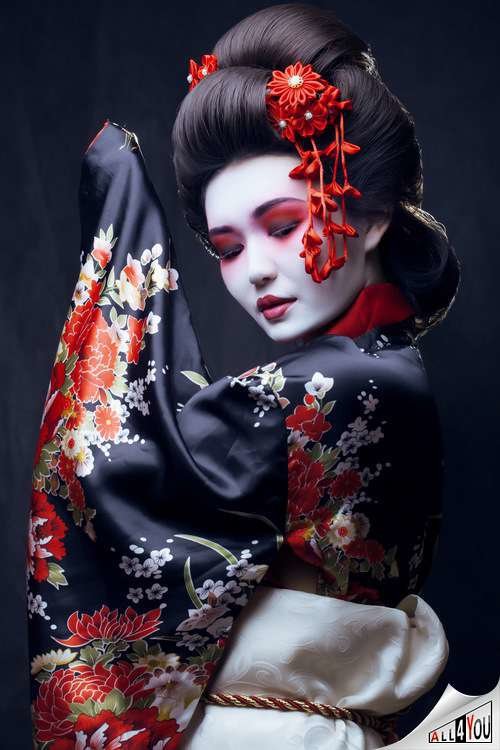 Девушка гейша - япония, культура - оригинал
