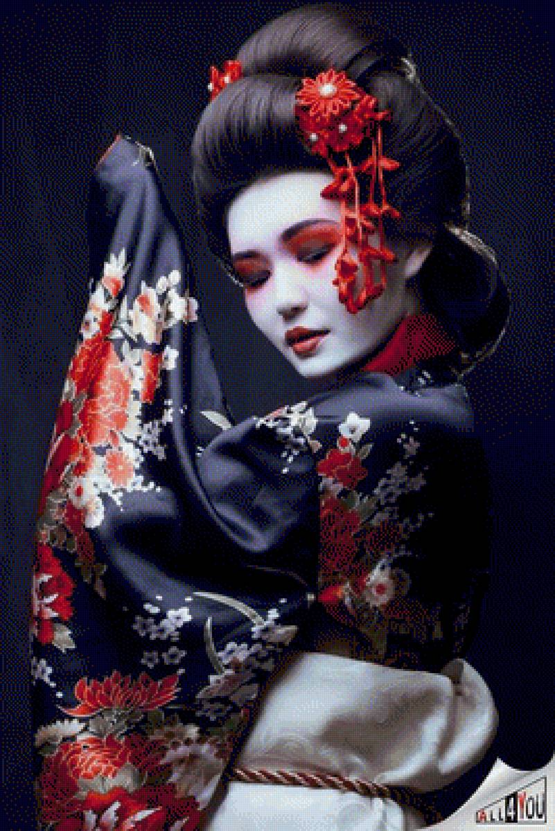 Девушка гейша - культура, япония - предпросмотр