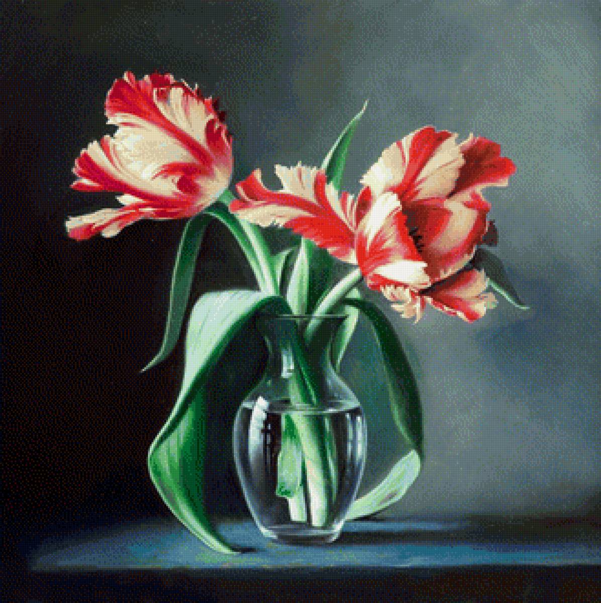 Букетик - тюльпаны, цветы - предпросмотр