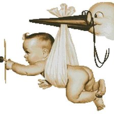 Схема вышивки «Звонок в дверь»