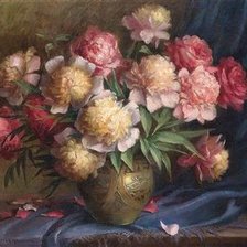 Схема вышивки «piwonie»