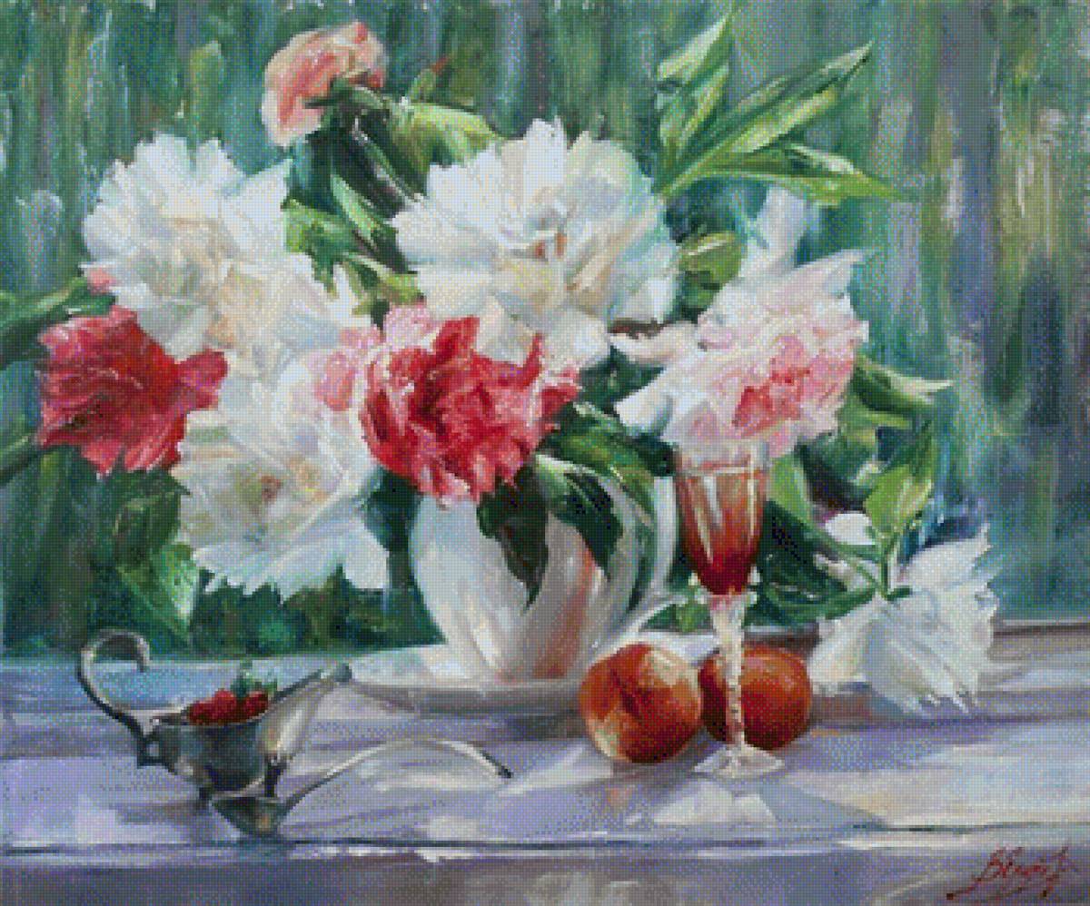 martwa natura z piwoniami - предпросмотр