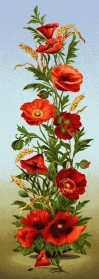 Маки и пшеница - оригинал