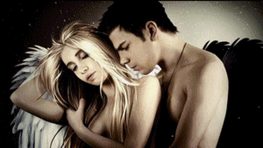 Ангел или Демон - двое, ангел, я и ты, демон, крылья. любовь - оригинал