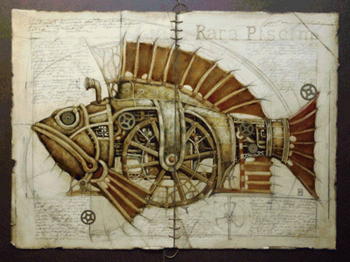 механическая рыба - море, натюрморт, рыба - предпросмотр