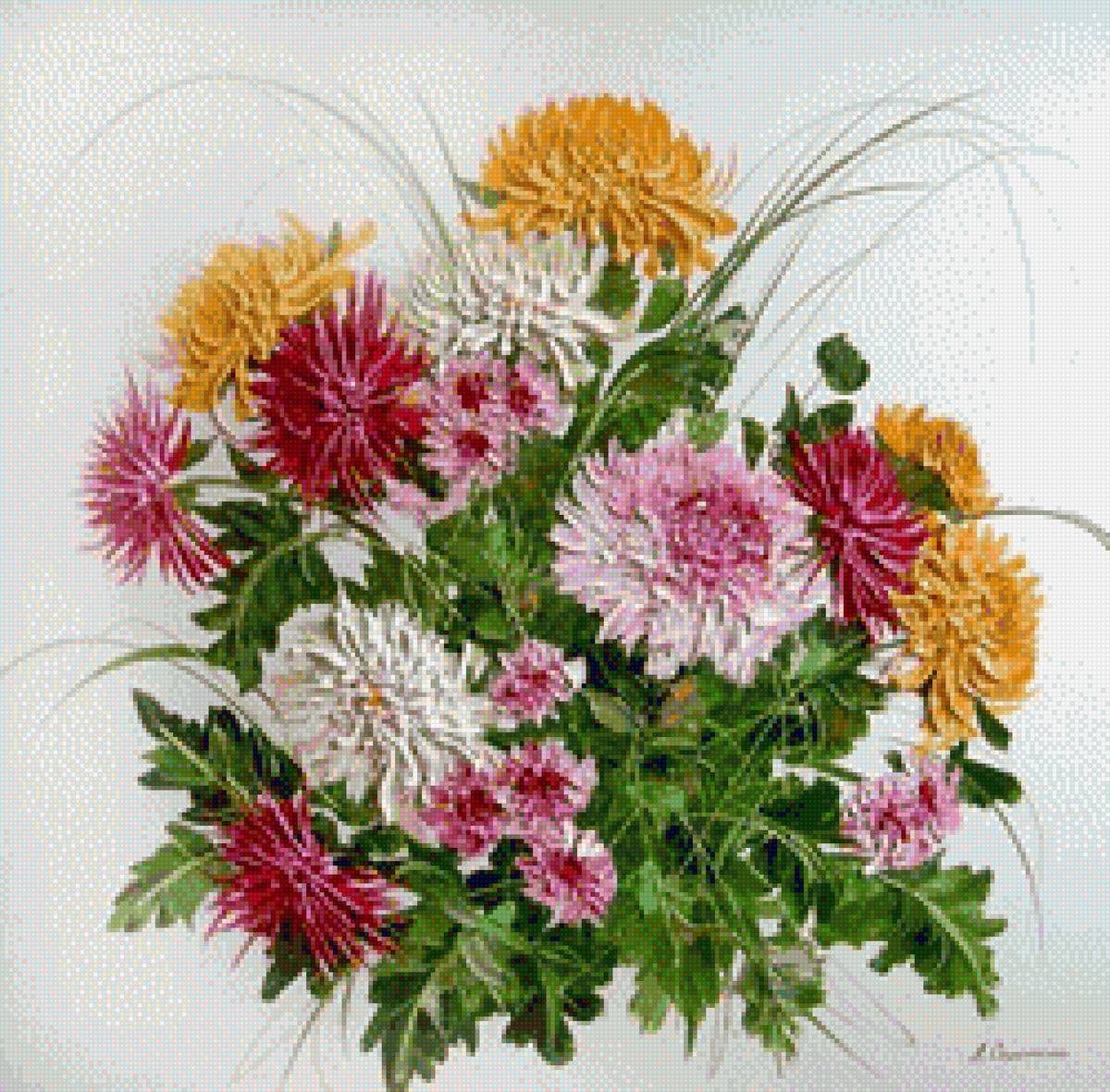 цветы - букет, цветы - предпросмотр