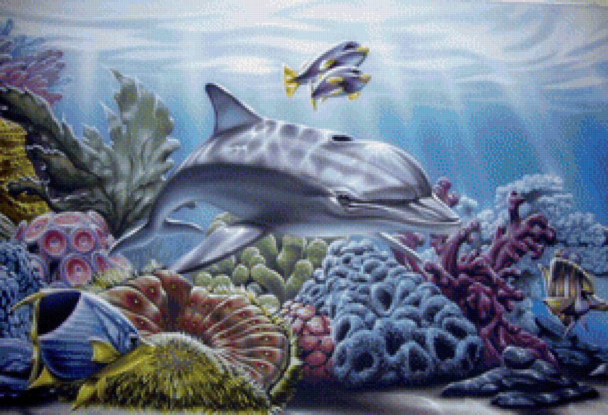 Подводный мир - бездна, рыбки, морской мир. - предпросмотр