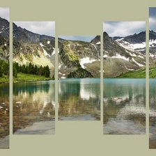 Схема вышивки «гори озеро»