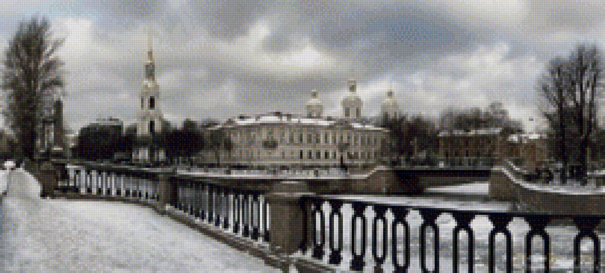 Никольский собор Петербург Крюков канал - церковь, собор, петербург, зима, каналы, город, набережная - предпросмотр
