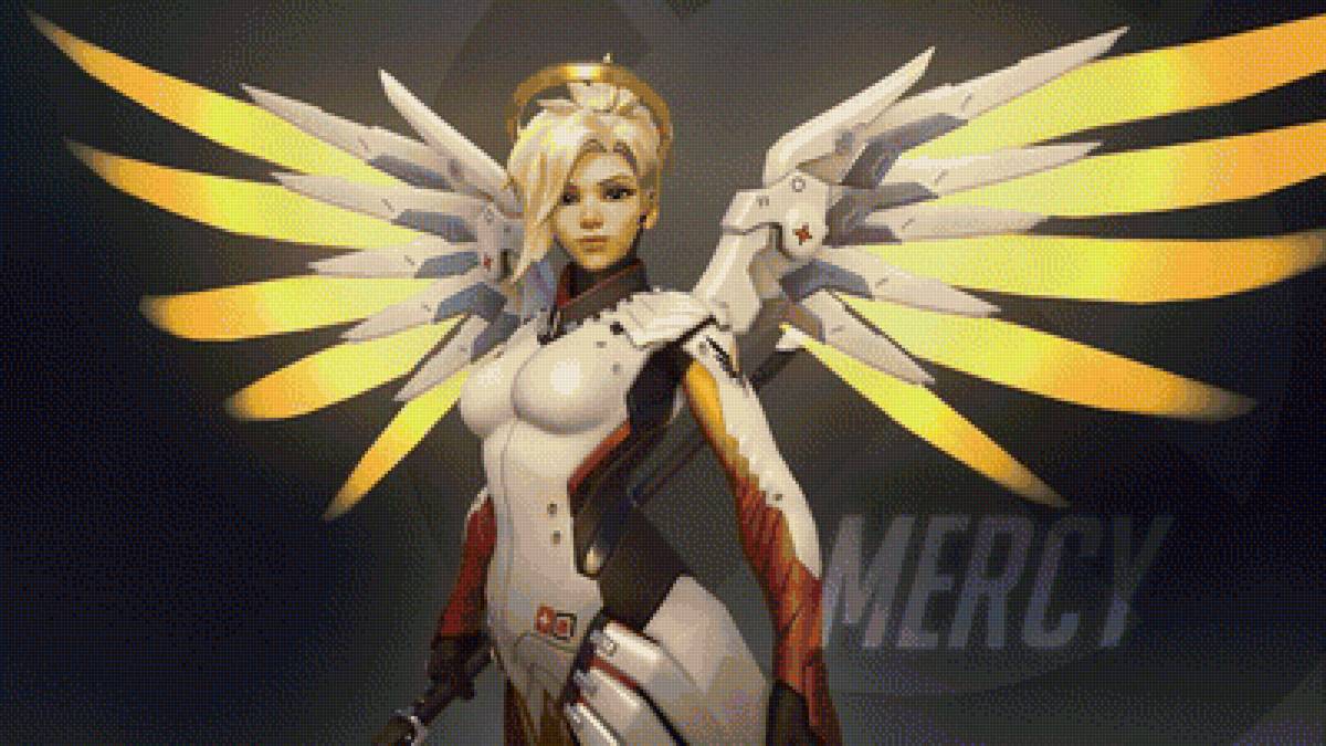 ангел - mercy, overwatch - предпросмотр