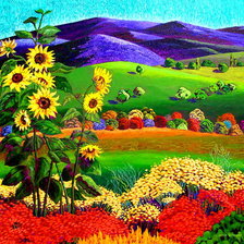 Схема вышивки «природа»