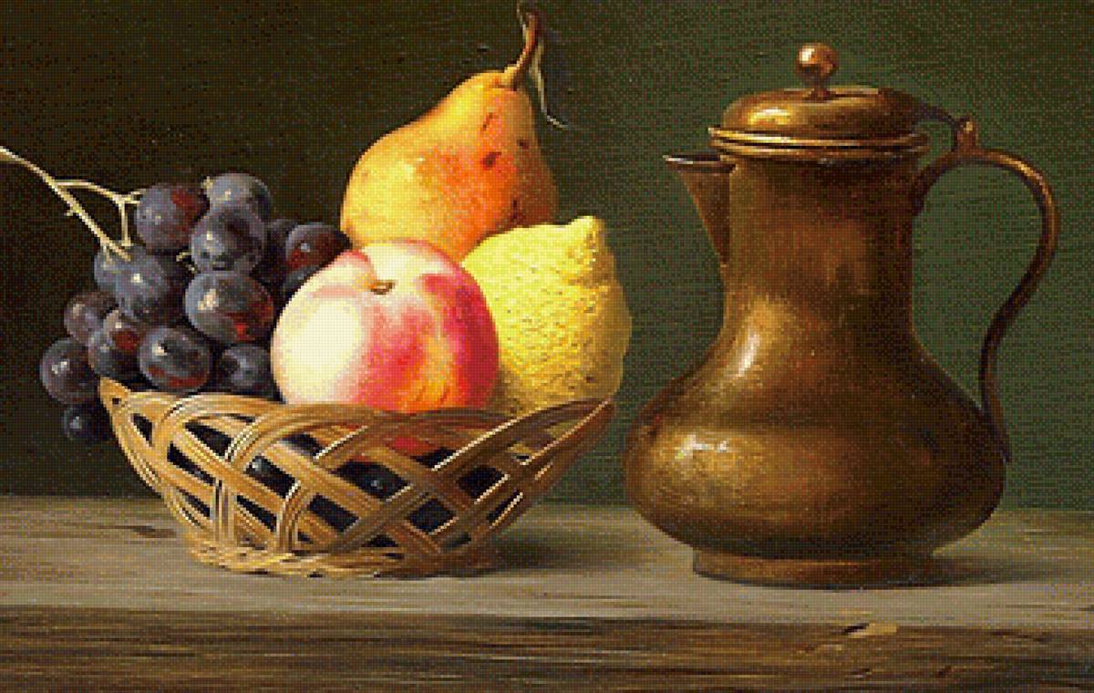 Натюрморт - натюрморт вышивка крестом - предпросмотр