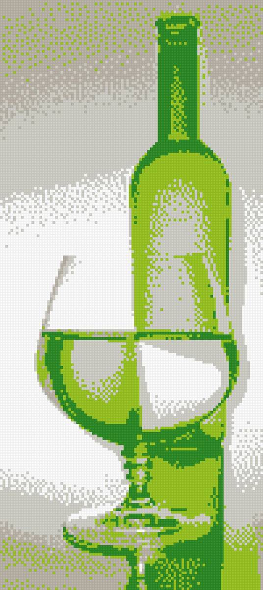 натюрморт - вино, бокал - предпросмотр