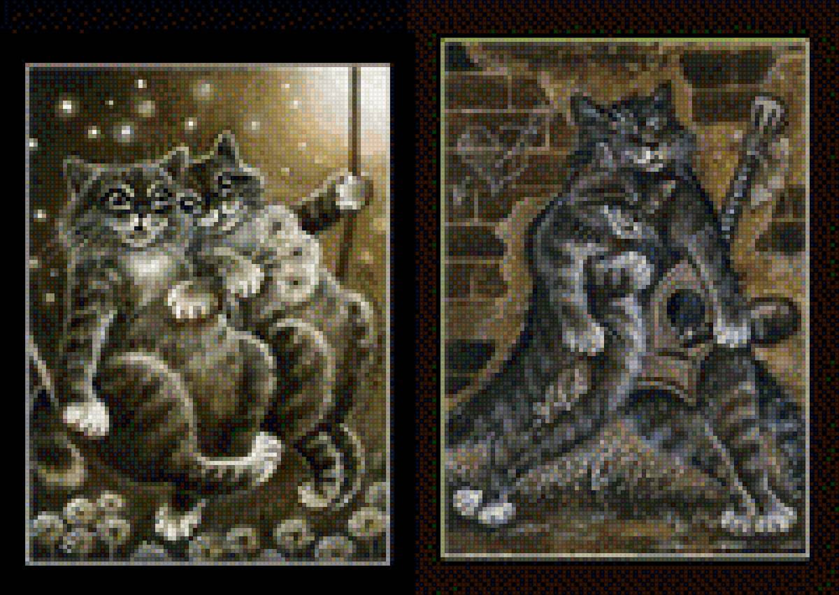 коты и ночь - предпросмотр