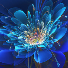 Схема вышивки «Синее чудо.»