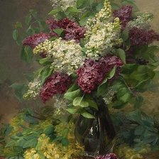 Схема вышивки «bukiet bzów»