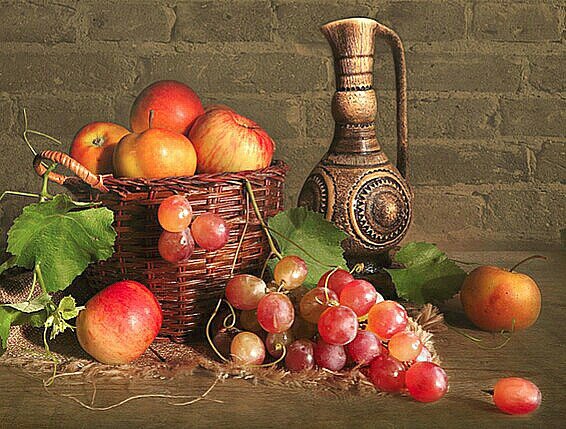 Натюрморт - натюрморт вышивка крестом - оригинал