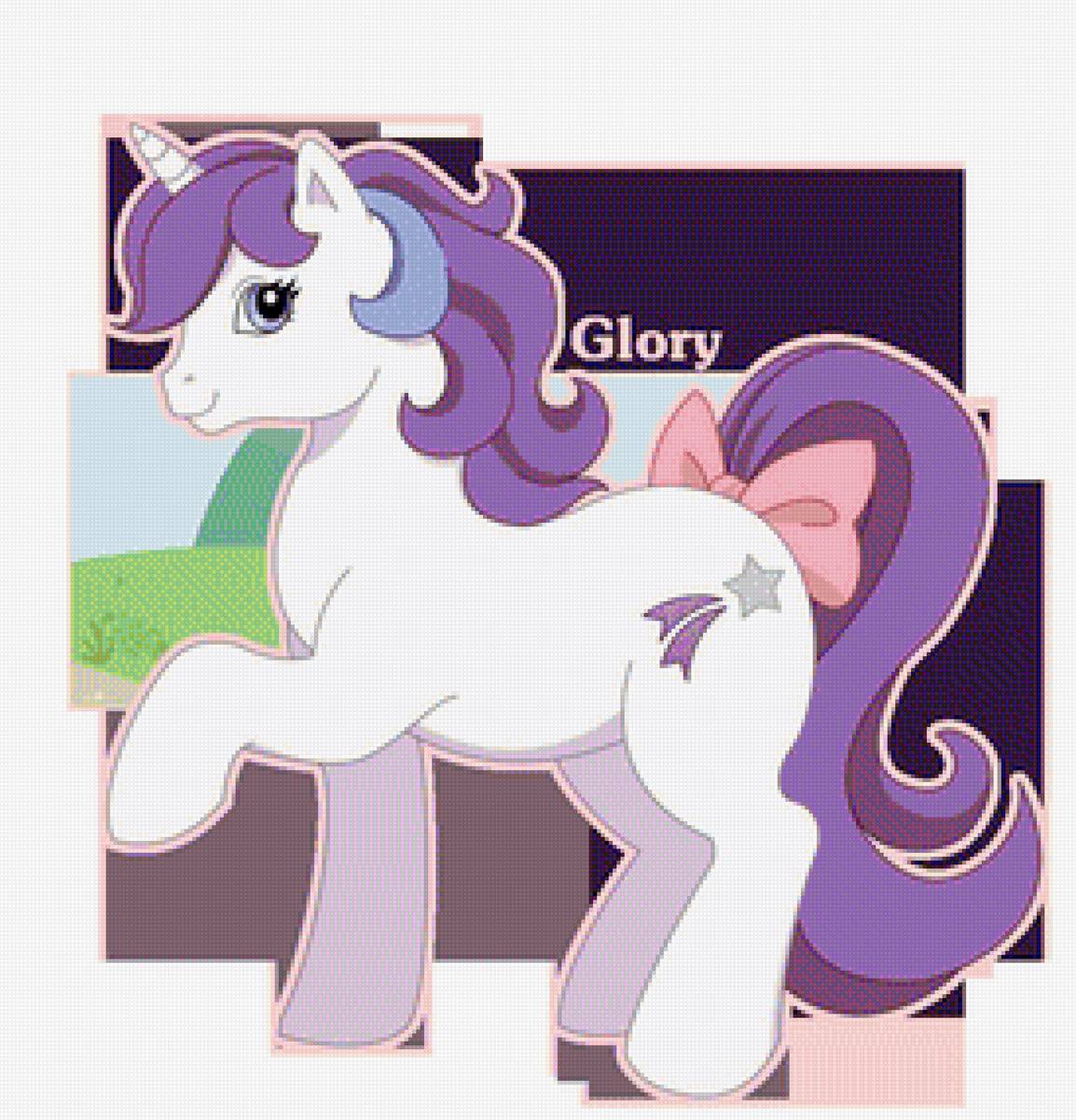Glory - unicorn, mlp, horse, g1 pony, glory, my little pony - предпросмотр