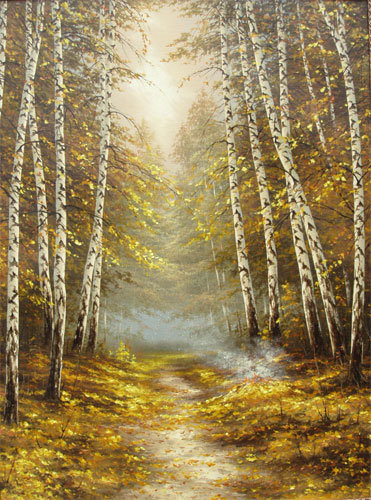 Осенняя тропа - осенний лес, лес, очень, осенний пейзаж - оригинал