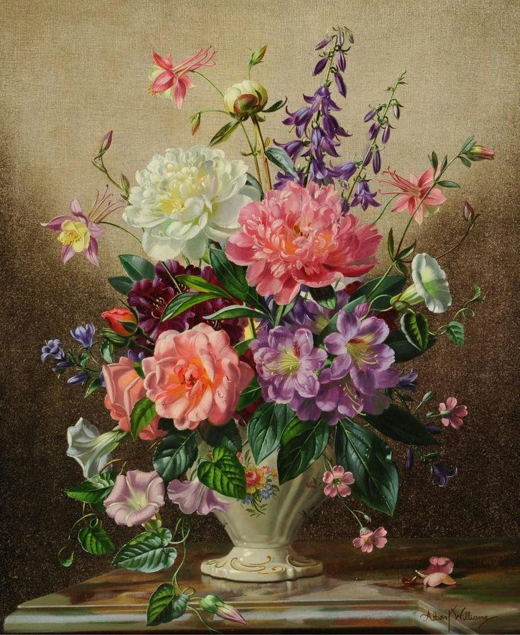 ЛЕТНИЕ ЦВЕТЫ - by william robert symonds, летние цветы - оригинал