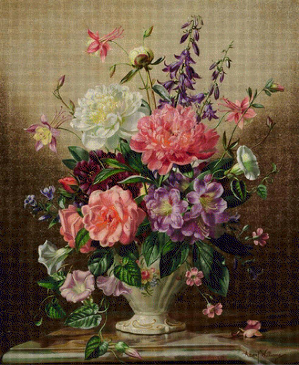 ЛЕТНИЕ ЦВЕТЫ - by william robert symonds, летние цветы - предпросмотр