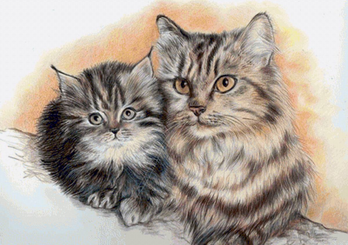 с котенком - предпросмотр