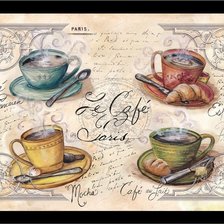 Схема вышивки «кофе по-французски»