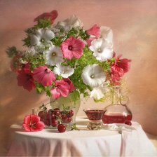 Схема вышивки «цветы»