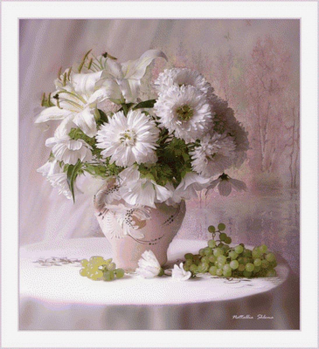 букет - цветы, цветы в вазе, натюрмотр - предпросмотр