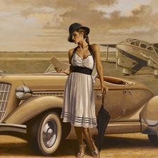 Схема вышивки «девушка»