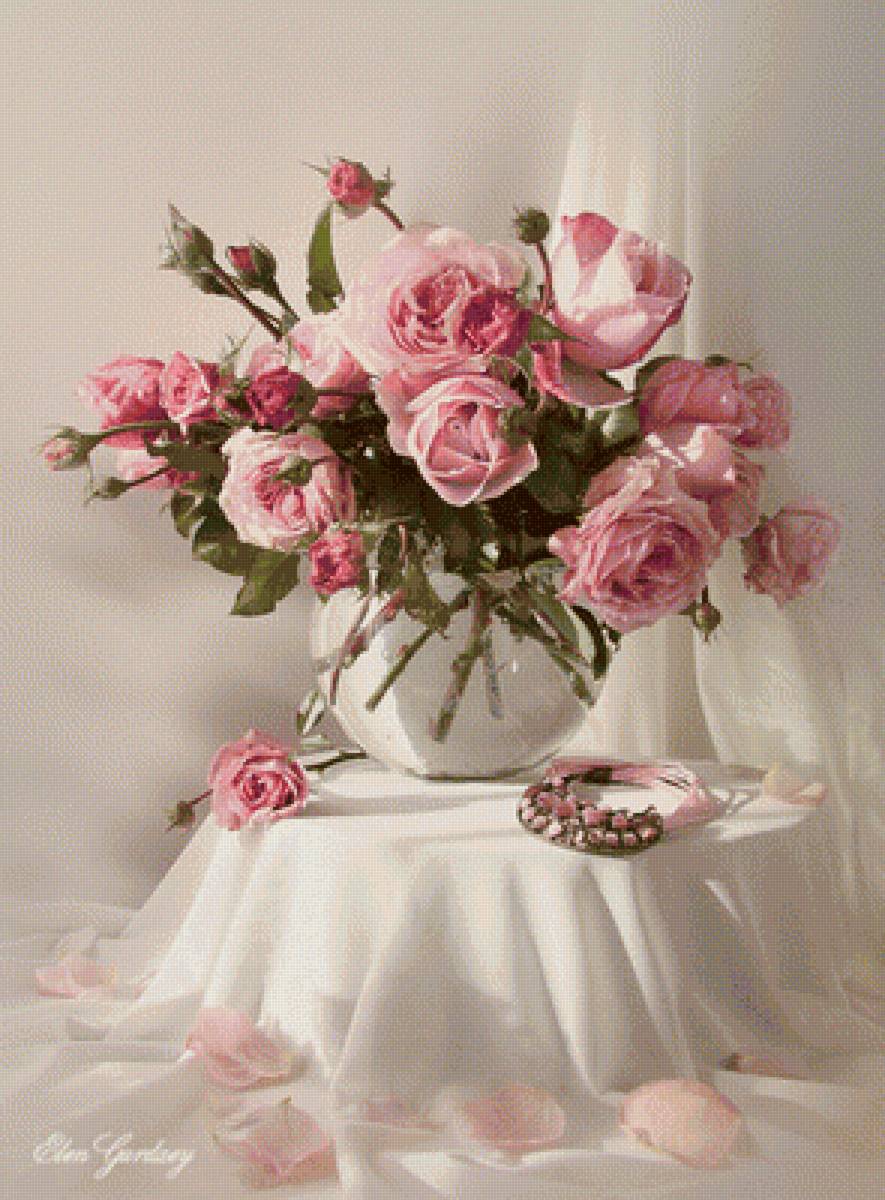 цветы в азе - натюрморт, цветы вазе - предпросмотр