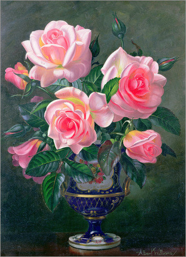 0252 - натюрморт, цветы, розы, красота, картина - оригинал