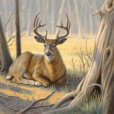 Схема вышивки «Олень»